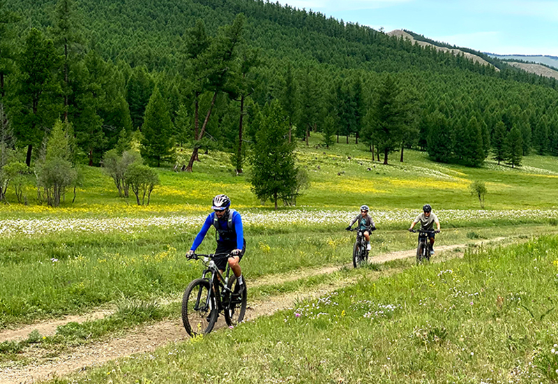 Cycling in Orkhon valley